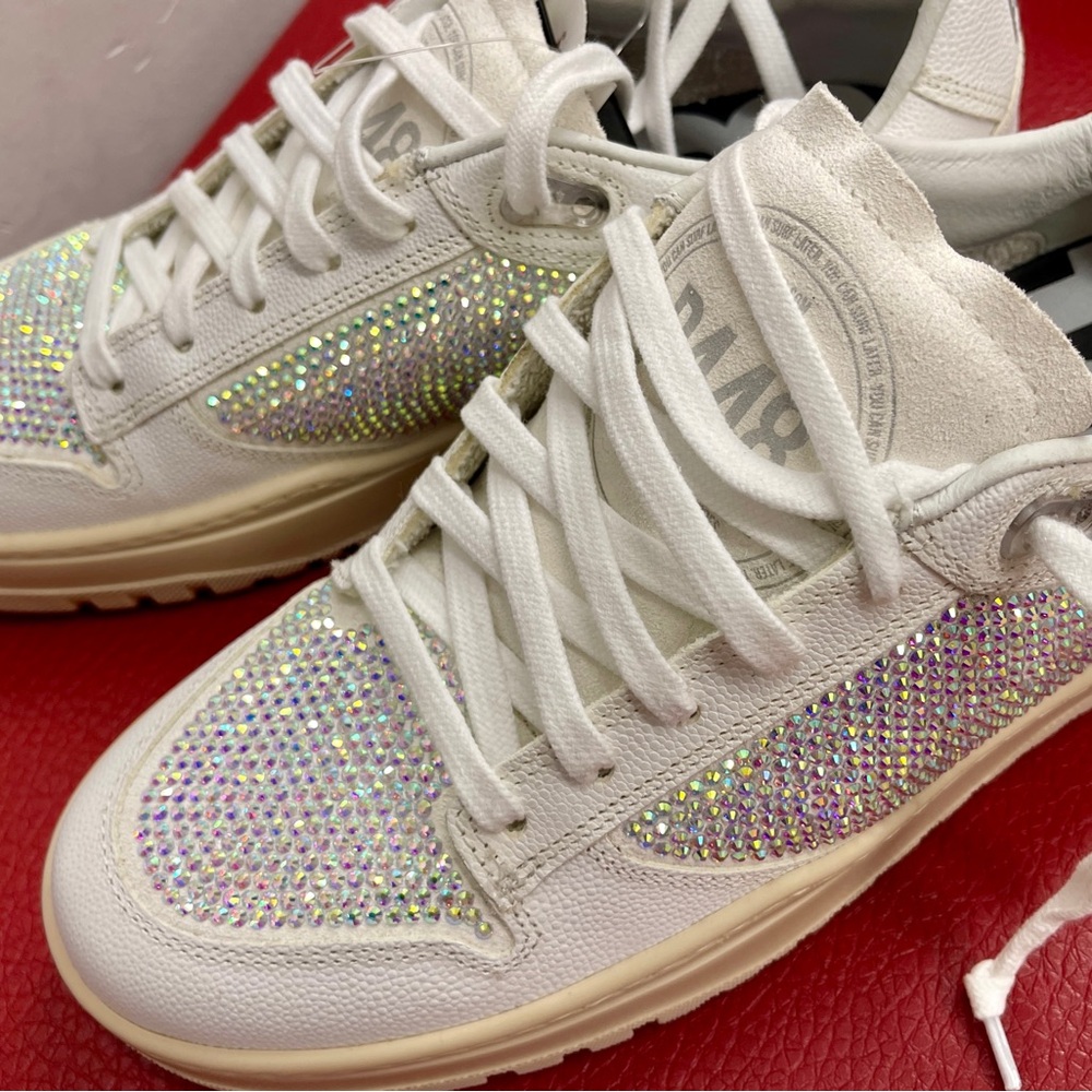 P448 Women’s Mason Galu Rhinestone Covered Luxury Sneaker Size 39EU US8.5/9 NWOT